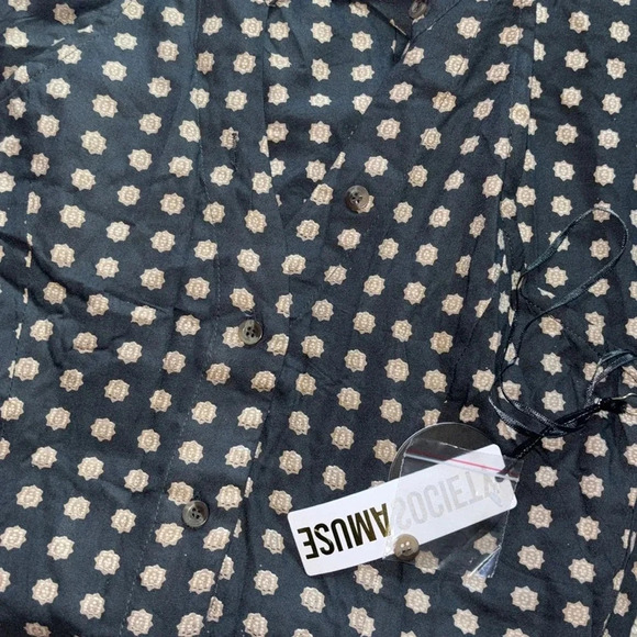 AMUSE SOCIETY LOLITA WOVEN HALTER DRESS - BLACK FADE - Picture 3 of 5